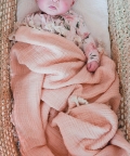 Crane Baby 6 Layer Muslin Blanket - Desert Rose