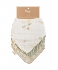 Crane Baby Dainty Leaf Willow Bandana Bib Set