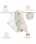 Crane Baby Dainty Leaf Willow Bandana Bib Set