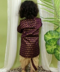 Festive Wear Jacquard Full Sleeve Sherwani With Dhoti