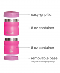 ZoLi POW THIS & THAT Stackable Stainless Steel Insulated Food Jar- Pink