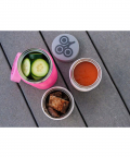 ZoLi POW THIS & THAT Stackable Stainless Steel Insulated Food Jar- Pink