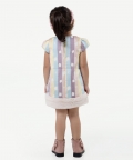 Varsity Chic Multicolored Stripes And Blooms Dress
