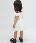 Off White Top Skirt Set