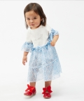 White and Blue Summer Dress