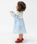 White and Blue Summer Dress