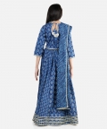 Pure Cotton Printed Lehenga Choli Dupatta Set for Girls
