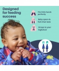 Bibado Handi Cutlery Attachable Weaning Cutlery Set Oceans of Fun Dark Blue
