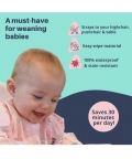Bibado Long Sleeve Coverall Weaning Bib Over the Rainbow