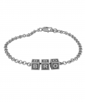 Sterling Silver Baby Kubes BRO Square Bracelet-Oxidised (5-7 gms)