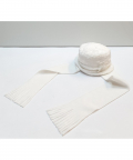 Baby Faux Fur Hat With Attached Scarf