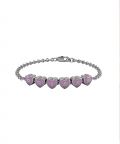 Sterling Silver Name Bracelet For Baby & Child With Heart Babykubes(7-15 gms)