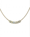 Sterling Silver Name Necklace For Baby & Adult - 18 Kt Gold & Square Babykubes(7-15 gms)