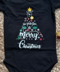 Black Merry Christmas Onesie