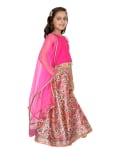 Cotton Silk Printed Pom Pom Lehenga With Dupatta
