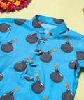 Blue Bomb Kurta