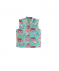 Blue Elephant Printed Jacket