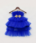 Blue Shimmer Net Gown