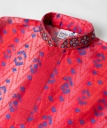 Blue Tie Dye Printed Kurta Set