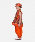 Navratri Embroidered Kediya With Dhoti And Cap For Boys