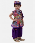 Navratri Embroidered Kediya With Dhoti And Cap