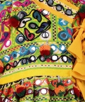 Navratri Embroidered Kediya With Dhoti And Cap