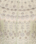 Pastel green embroidered gown