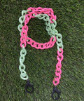 Bubble Gum Pink Mask Chain