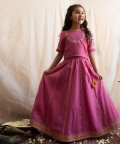 Delicate Emroidered Lehanga In Buta Fabric