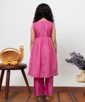 Emroidered Yoke Kurta Set With Pant