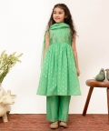 Emroidered Yoke Kurta Set With Pant