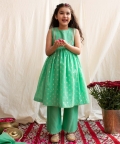 Emroidered Yoke Kurta Set With Pant