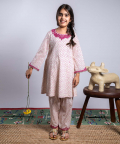Printed Kali Kurta With Dori Emroidery