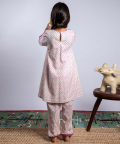 Printed Kali Kurta With Dori Emroidery