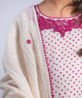 Printed Kali Kurta With Dori Emroidery