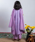 Printed Embroidered Kurta With Side Gathers