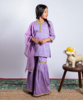 Printed Sharara Set With Dori Emroidery