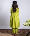 Delicate Emroidered Yoke Kurta With Pants