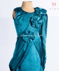 Bottle Green Saree