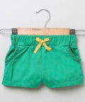 Bottle Green Twill Shorts - Bottle Green