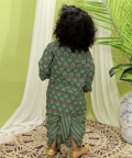Infant Full Sleeve Pure Dhoti Kurta For Baby Boys- Grey
