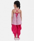 Cambric Halter Neck Top Dhoti Sets