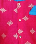 Attached Chiffon Printed Jacket Full Sleeve Kurta Pajama-