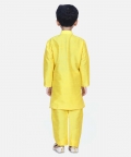 Attached Chiffon Printed Jacket Full Sleeve Kurta Pajama