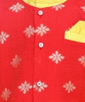 Attached Chiffon Printed Jacket Full Sleeve Kurta Pajama