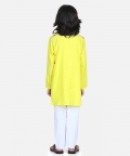 Ethnic Festive Wear Attached Floral Jacket Kurta Pajama