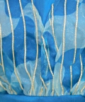 Ethnic Organza Cape Choli With Sequined Net Lehenga