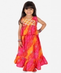 Pure Cotton Frill Lehenga Choli - Red