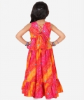 Pure Cotton Frill Lehenga Choli - Red
