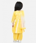 Hand Dyed Chanderi Silk Kurti Pant With Dupatta